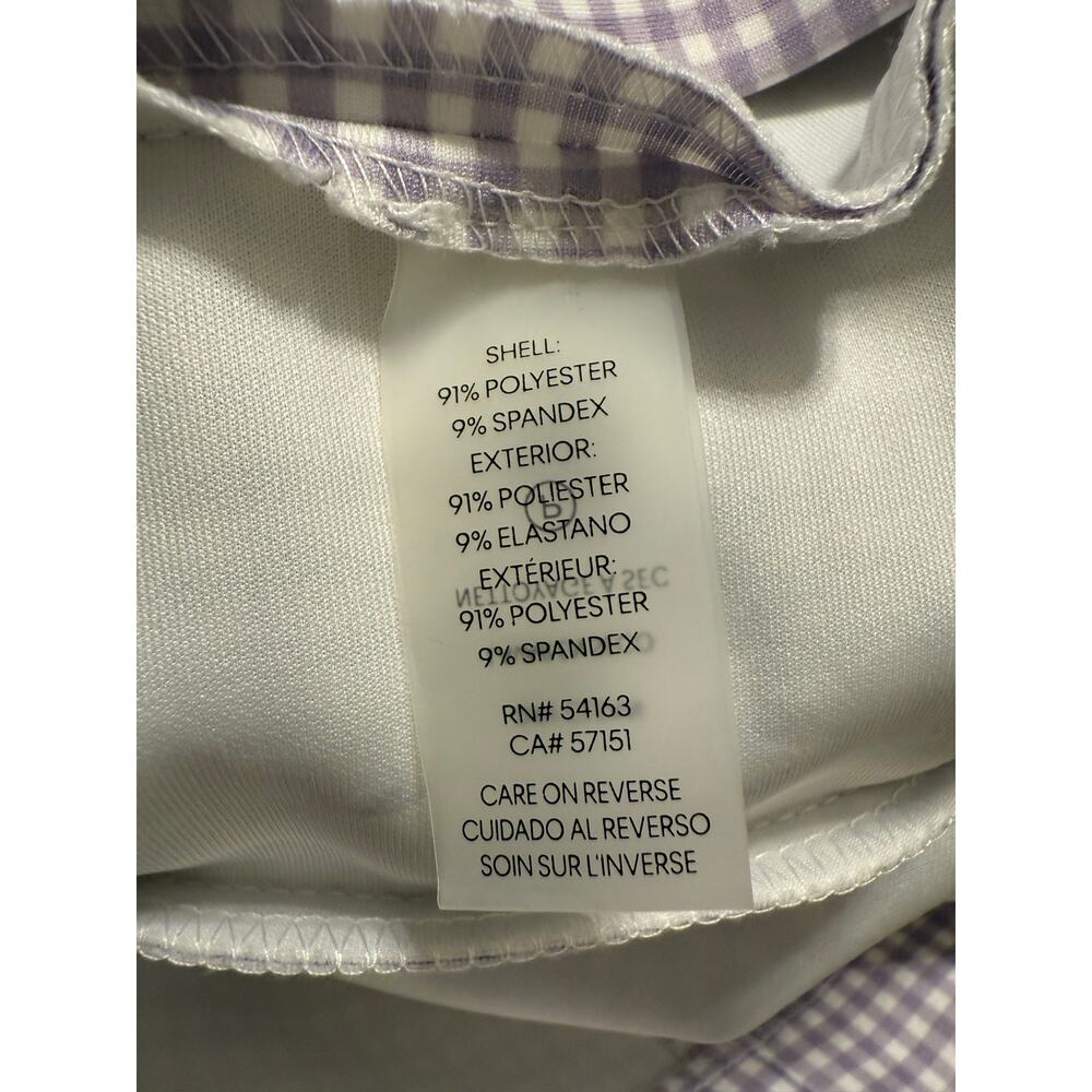 Calvin Klein Lavender Gingham Sleeveless Sheath Dress size 4 - Picture 5 of 5